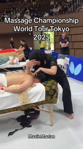 Focus on trapezius trigger point 🔥 #massage #massagechampionship #tokyo #mazlinmazlan #tanamera