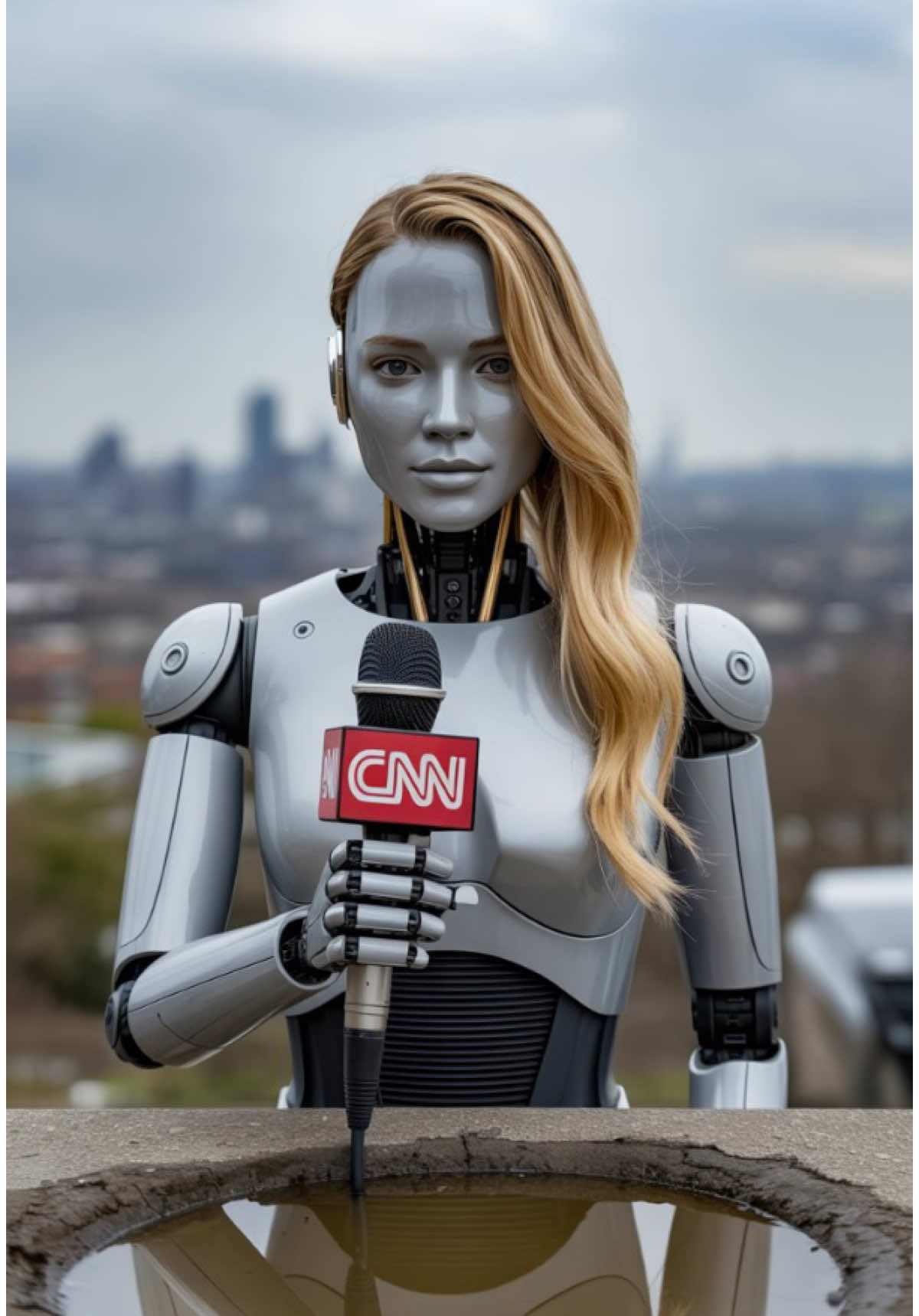 Robot reporting live from CNN. Veo3 is a no match for SeaArt Flow 2.0 @SeaArt.AI_Official #robot #cnn #cnnnews #seaart #aiart #aivideo #veo3 #veo3ai  #veo3prompt 