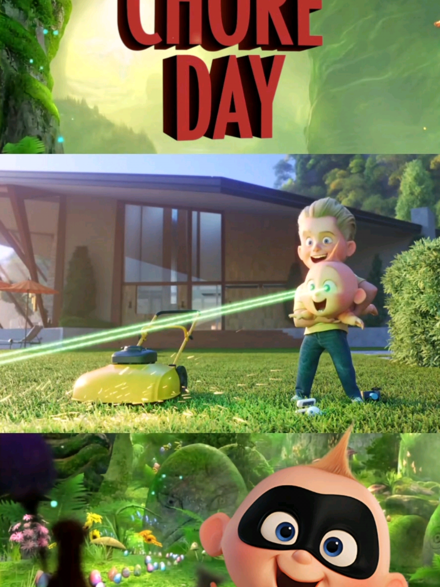 Chore Day - The Incredibles Way 🦸🏼‍♂️🦸🏻‍♀️👧🏻👦🏼👶🏻 #theincredibles #jackjack #pixar #disney #TheBurrowSpotlight 