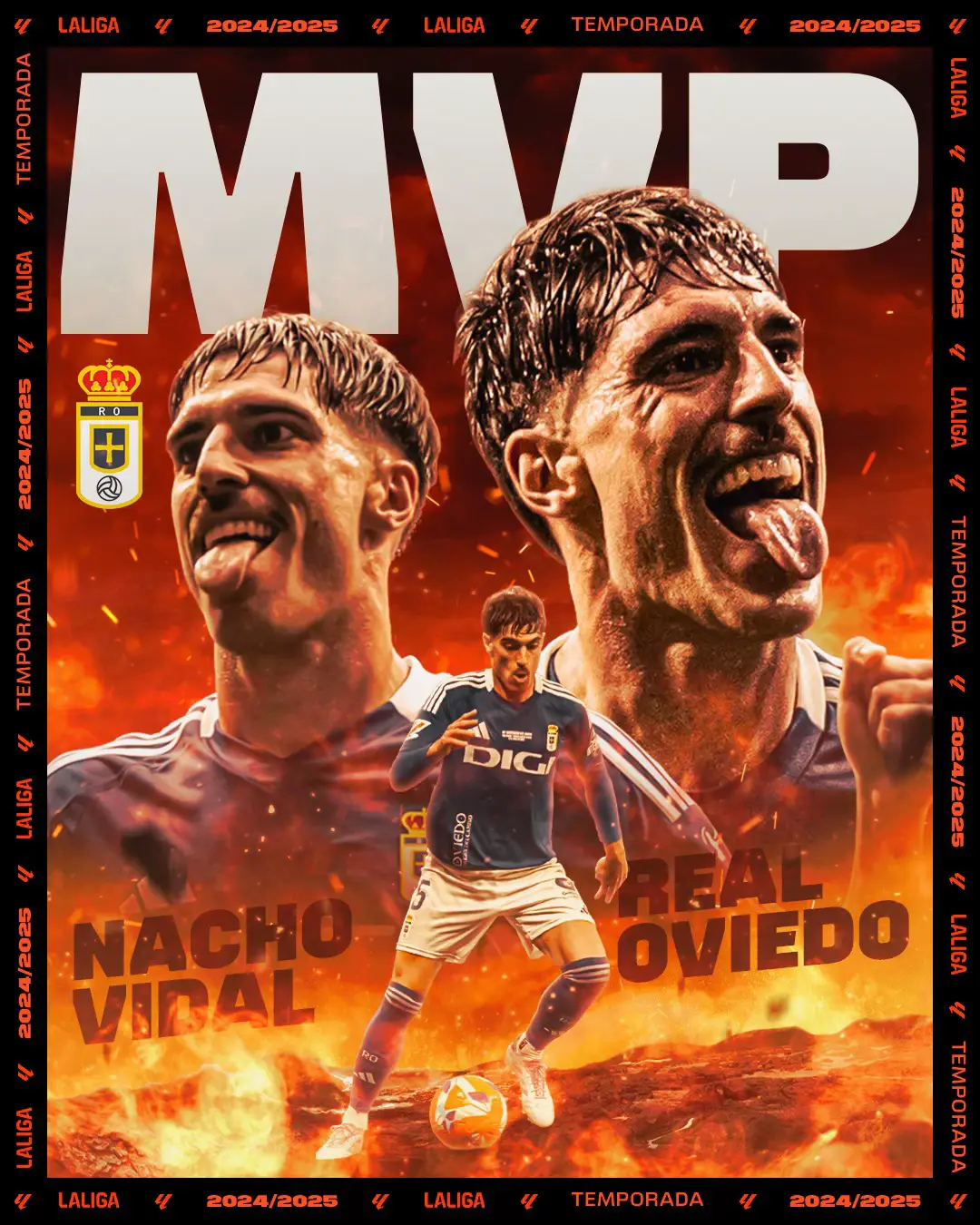 💙🤍 El jugador del @RealOviedo se disfrazó de héroe para darle la victoria a los carbayones con un doblete. #LALIGAHYPERMOTION #DesenlaceLALIGA #DeportesEnTikTok 