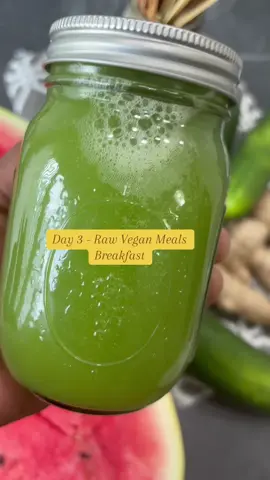 Day 3  - Raw Vegan Meals - Breakfast (Celery Juice) #veganmeals #rawveganrecipes 