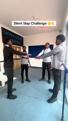 The pain is too peak 😭 #slap #sixthform #funnytiktok #friends #challenge #slapchallenge #trendingvideo 