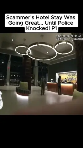 Scammer’s Hotel Stay Was Going Great... Until Police Knocked!#fyp