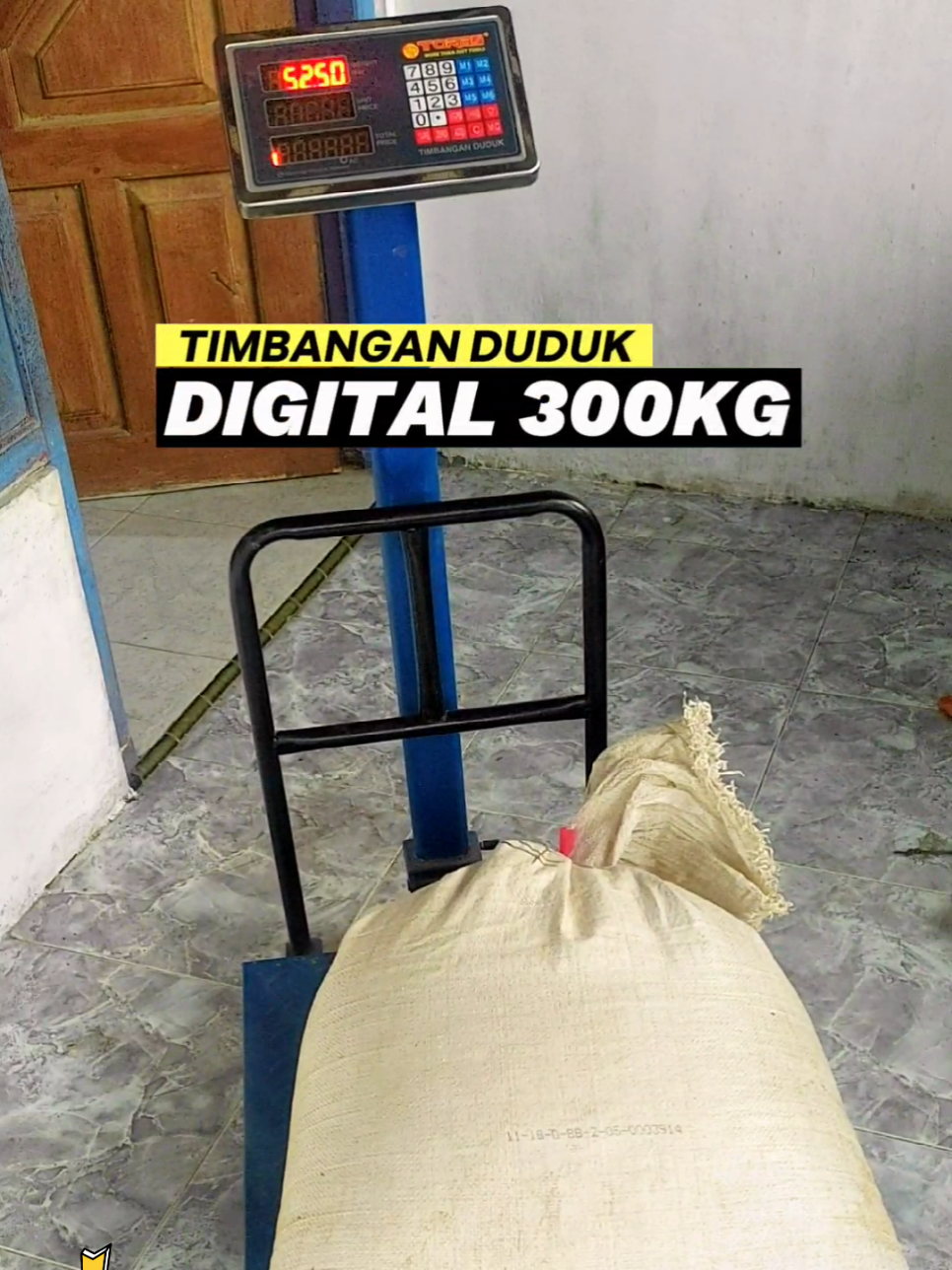 Ready Timbangan duduk kapasitas 300 kg udah ready , Uda Ada Layar Belakang dan Depan #timbangan #timbanganduduk #timbangan300kg 