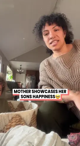 He isn't fased @mamadelamyco #fyp #MomsofTikTok #babysoftiktok #cutekids  Mother showcases her sons happiness