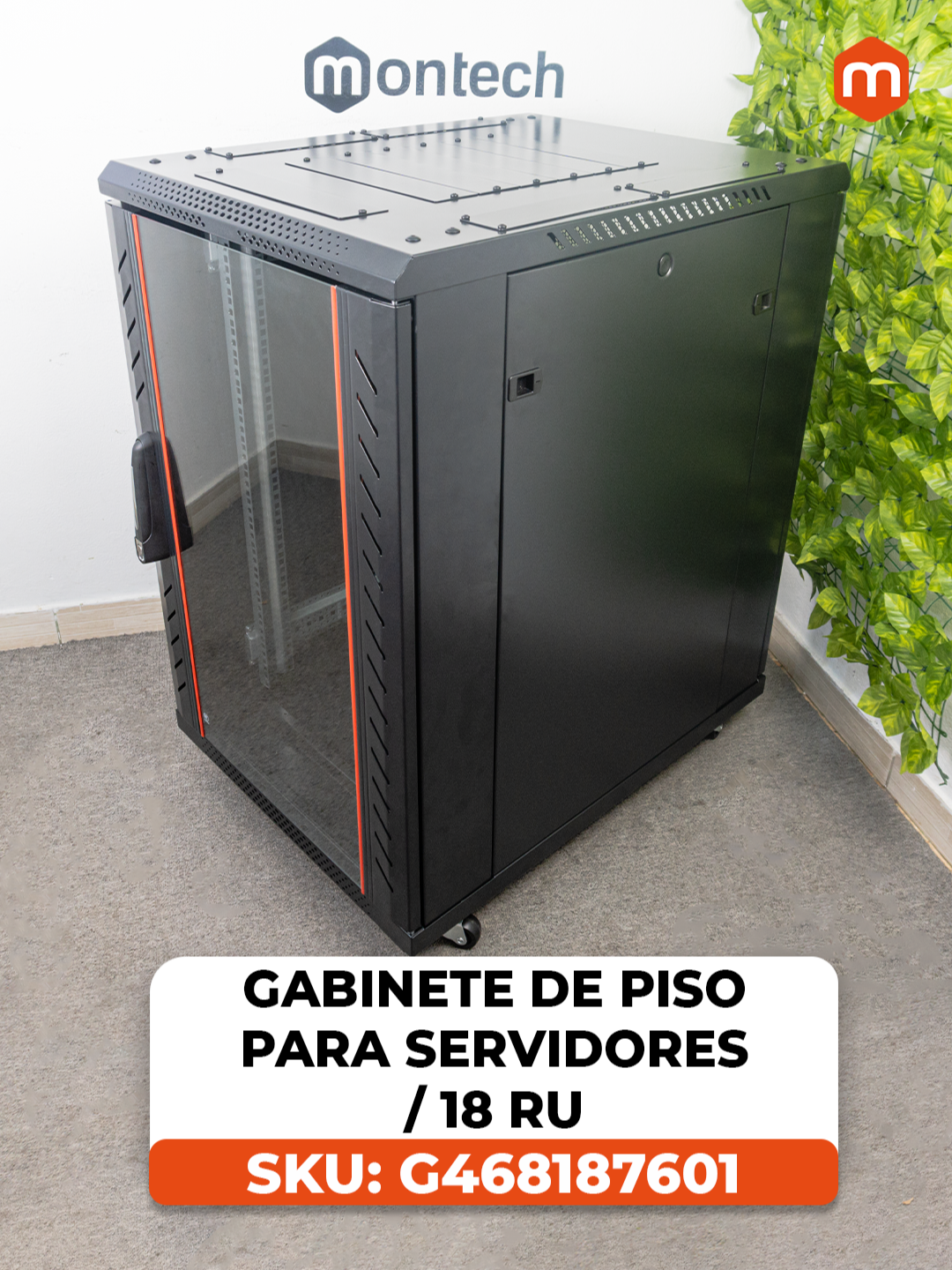 Gabinete de Piso para Servidores / 18 RU | SKU: G468187601  #Servidores #gabinetes