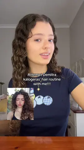 Attempt Demitra kalogeras’ hair routine with me!!! @demitrakalogeras drop the full routine pleaseeee🙏 #curlyhair #curls #curlyhairroutine #kalogeras 