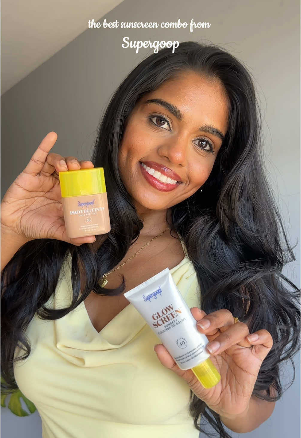 #ad This is the literal definition of “your skin but better” ☀️🤎 Your skin will thank you for the sun protection and the prettiest, natural looking finish ✨ Shop @Supergoop’s new Protec(Tint) SPF 50 now at @sephoracanada #supergooppartner 