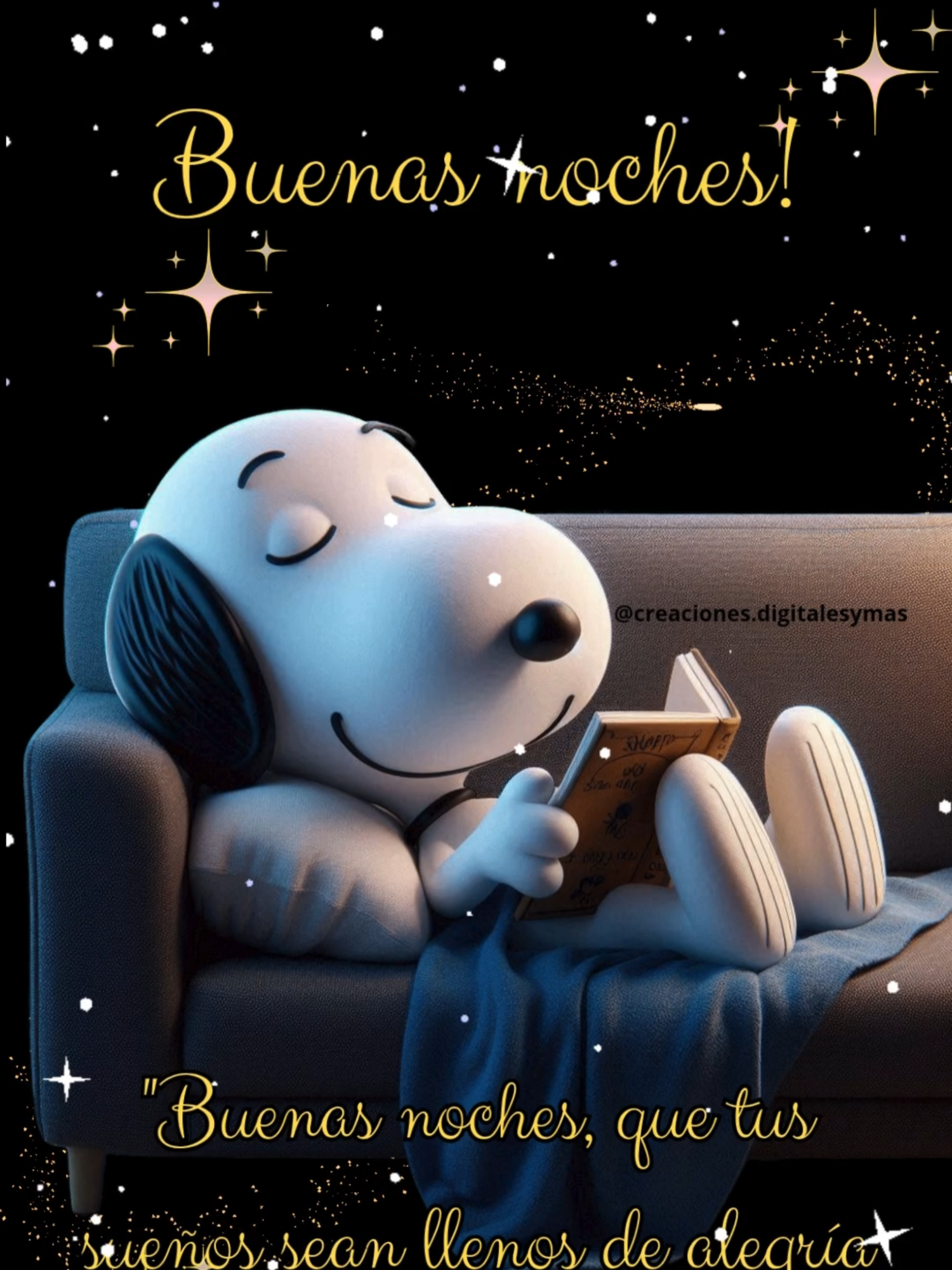Buenas noches #buenasnoches #dulcesueños #feliznoche #snoopy #adachajon.gt
