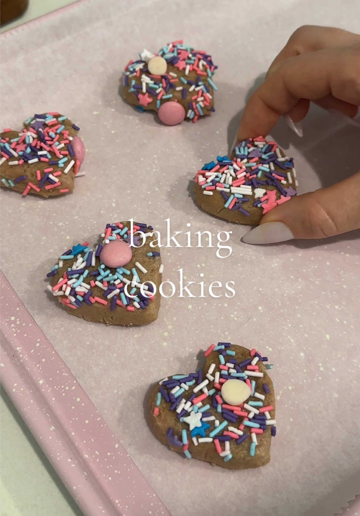 Making a cookie board with @Fancy Sprinkles® 💗🌸 Available at @Walmart ☺️ #fancysprinklespartner #asmr #baking #bakingconfetti #asmrsounds #cookies 