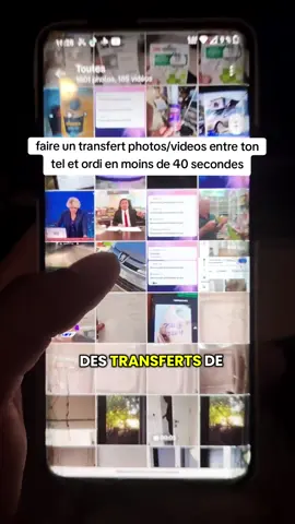 je te montre comment faire des transferts de photos/vidéos entre ton ordinateur et ton téléphone. #tutorial #tulesavais #telephone #informatique #informatiquefacile #secret 