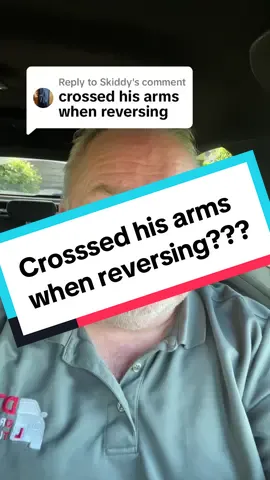 Replying to @Skiddy it’s okay to cross your arms when you are steering as long as you’re in full control of the car. #learntodrive #passyourtest #passmytest #drivinglessons #drivingtestsuccess #fyp 