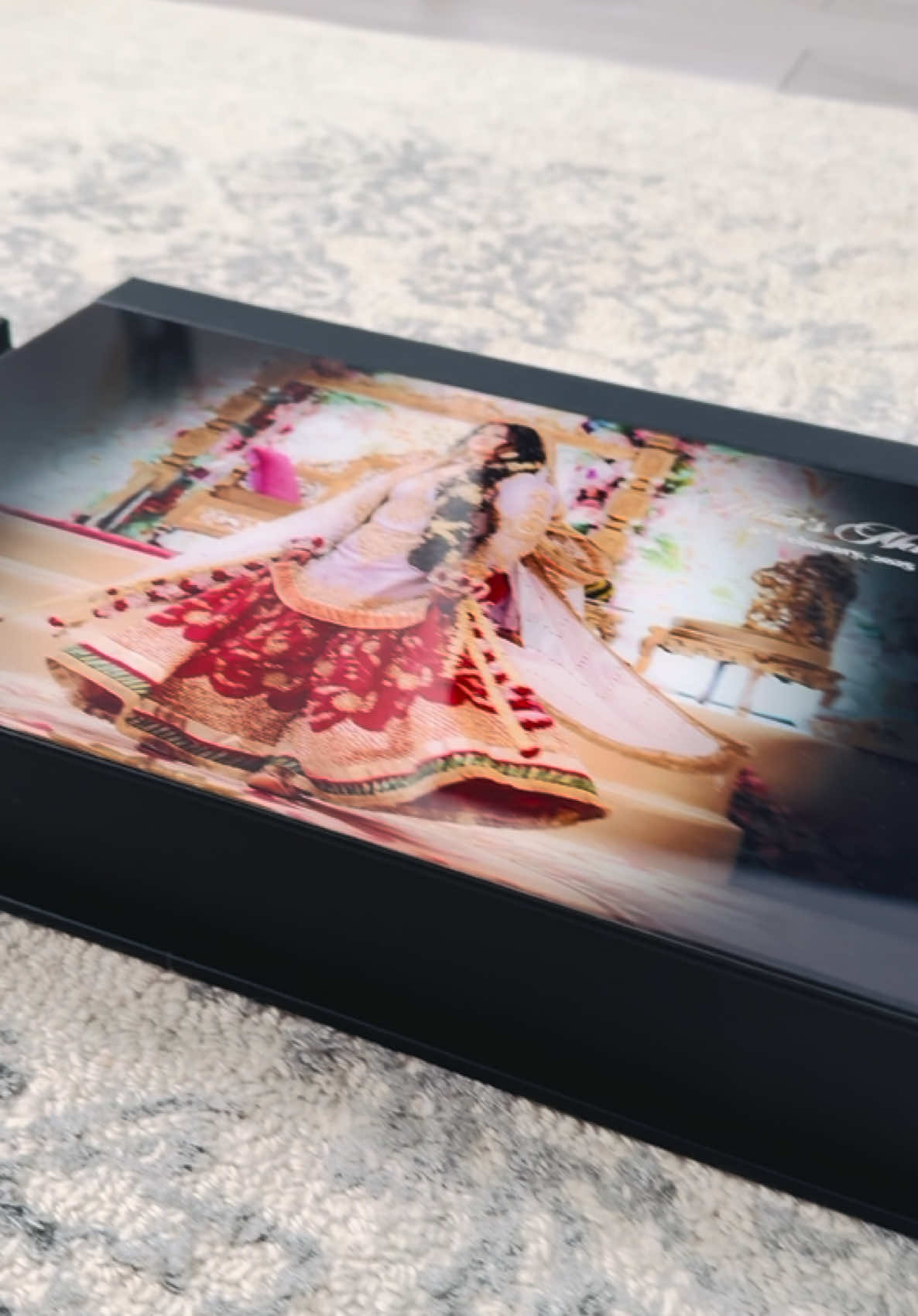 How gorgeous is this premium glass album and box. Check out Hina’s amazing reaction when she has sight of her wedding album for the first time!  #weddingalbum #album #weddingbook #storybook #pakistaniweddings #pakistanibride #weddingphotographer #femalephotographer #femalephotographers #femalephotographerlondon #london #fyp #glassalbumcover #photography #mehndi #weddingphotographynepal 
