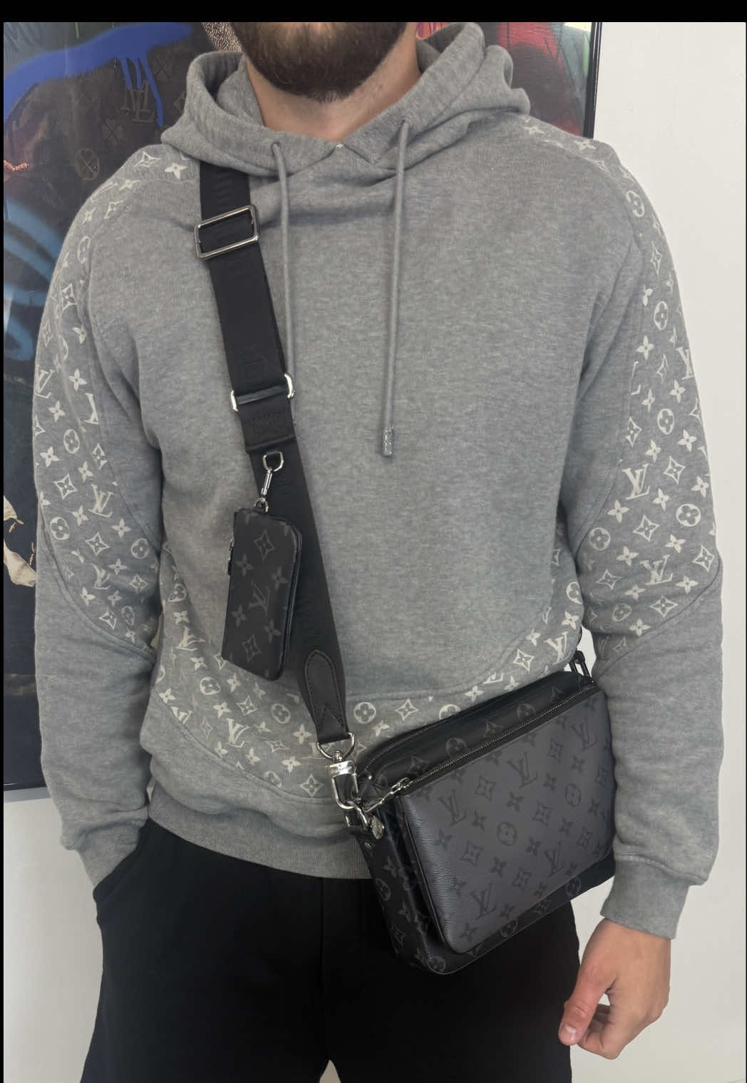The Louis Vuitton Monogram Circle Cut Hoodie & Trio Messenger Bag, Both Available Now… Massively Under RRP! 🥶 #louisvuitton #outfitgoals #trend #drippy #summer2025 