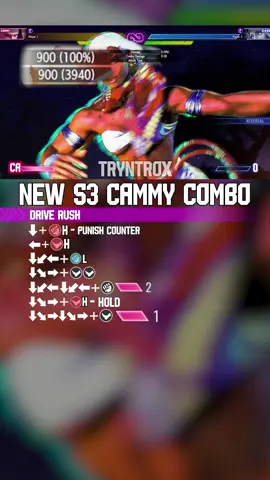 NEW CAMMY SEASON 3 COMBO#sf6 #StreetFighter6 #combo