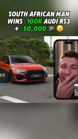 South African Man wins £100k Audi + £50,000 #winner #competition 