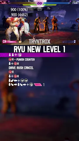RYU LEVEL 1 BUFFS ARE OP#sf6 #StreetFighter6 #combo