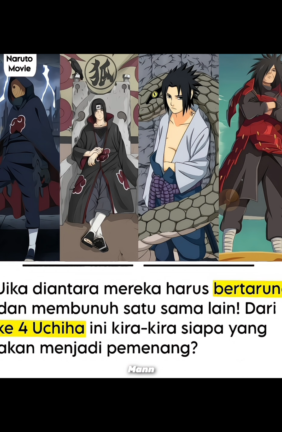 Kira-kira siapa yang menang ya?  #madara #obito #itachi #sasuke #narutoshippuden #animeedit #fyp #fypシ 