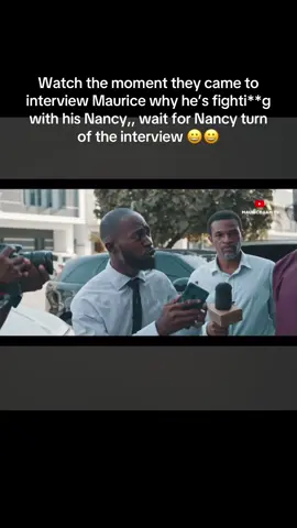 Watch the moment they came to interview Maurice why he’s fighti**g with his Nancy,, wait for Nancy turn of the interview 😀😀#fypシ゚ #treasurejthomas #nollywoodmovies 
