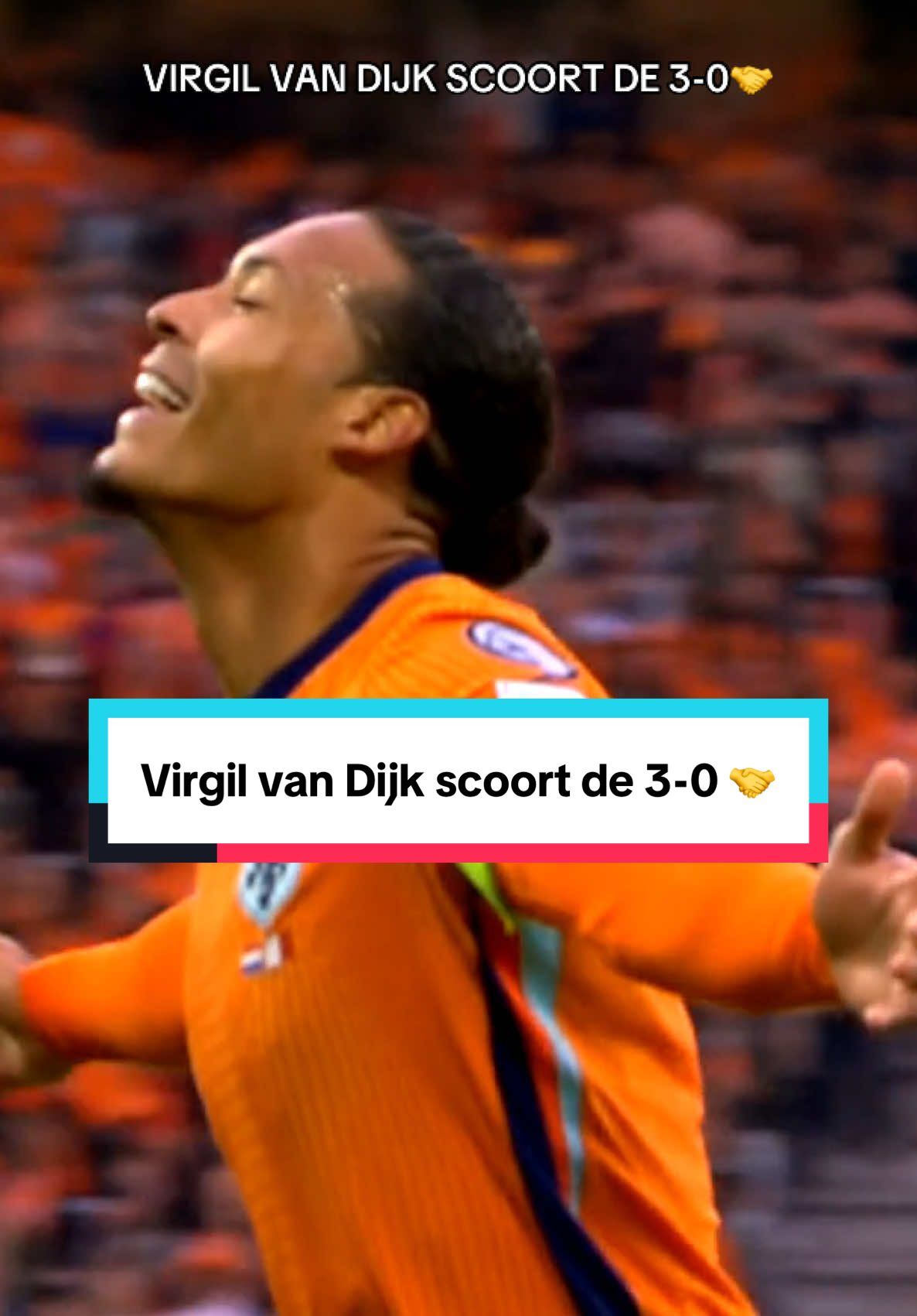 Het gaat hard in Groningen, de 3-0 ligt erin en dat is een bijzondere voor Virgil van Dijk die zijn profcarrière begon bij FC Groningen. #vandijk #goal #oranje #fyp #viral 