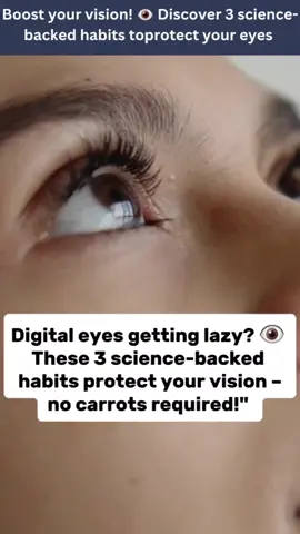 Boost Your Vision Naturally!✨ 🥼👁3 science-backed habits to fight eye strain & aging:   1️⃣ 20-20-20 Rule + Red Light Therapy (22% sharper night vision!)   2️⃣ Lutein & Berry Power → Slash cataract risk 🫐   3️⃣ Blue Light Armor = Better sleep 😴   Follow for more eye hacks! 👉 @thewellbeingwave Grab my fave eye-care gear  ↓ Link in the Bio 🔗  #VisionBoost `#BlueLightGlasses `#DigitalDetox `#EyeVitamins `#BiohackingTips `#HealthyEyes #ScreenTimeSolutions #healthyliving #healthylifestyle  #eyehealth #vision 