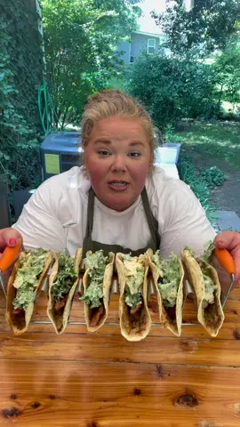 Smashed Chicken Caesar Tacos  