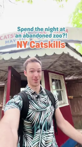 Is this the wildest place to stay in America? 👀 It’s definitely one of the coolest pieces of history to explore in the Catskills. What to know before you go: 🦒 You have to spend the night here to get access to the grounds of the abandoned zoo. 🦒 There are two overnight accommodation options: The Long Neck Inn (starts around $185/night) and the glamping site (starts around $135/night).  🦒 Visit theoldgamefarm.com to book either option. 🦒 The Long Neck Inn is open year-round. Glamping is only available May 1 - October 31.  🦒 Bring bug and tick spray. This is a wild place in every sense of the word. 🦒 Dogs are welcome. #catskills #catskillsny #abandonedplaces 