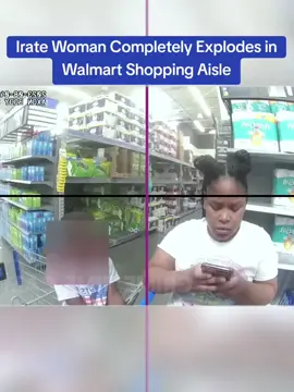 Irate Woman Completely Explodes in Walmart Shopping Aisle #cops #copsoftiktok 