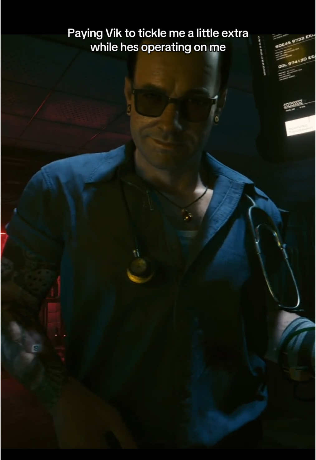 Cz why is he so fine hello #cyberpunk2077 #cyberpunk2077memes #viktorvector #fyp 