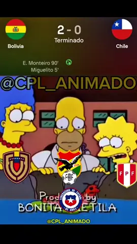 #Chile se queda sin opciones para clasificar a la #CopaDelMundo traes caer por 2 goles a 0 frente a #Bolivia #ty #paratii #bolivia🇧🇴 #seleccionboliviana #seleccionchilena #chile🇨🇱 #lapaz #santiago #bolivar #blooming #ChileanPremierLeague #like #viral #meme #simpsons #homero #laroja #clasificatorias 