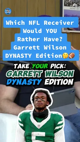 Which NFL Receiver Would YOU Rather Have? Garrett Wilson DYNASTY Edition🤔🏈 #garrettwilson #fantasyfootball #dynastyfootball #nfl #nflfootball #dynastyfantasyfootball #nflrankings #nfldebate #nfltiktok 