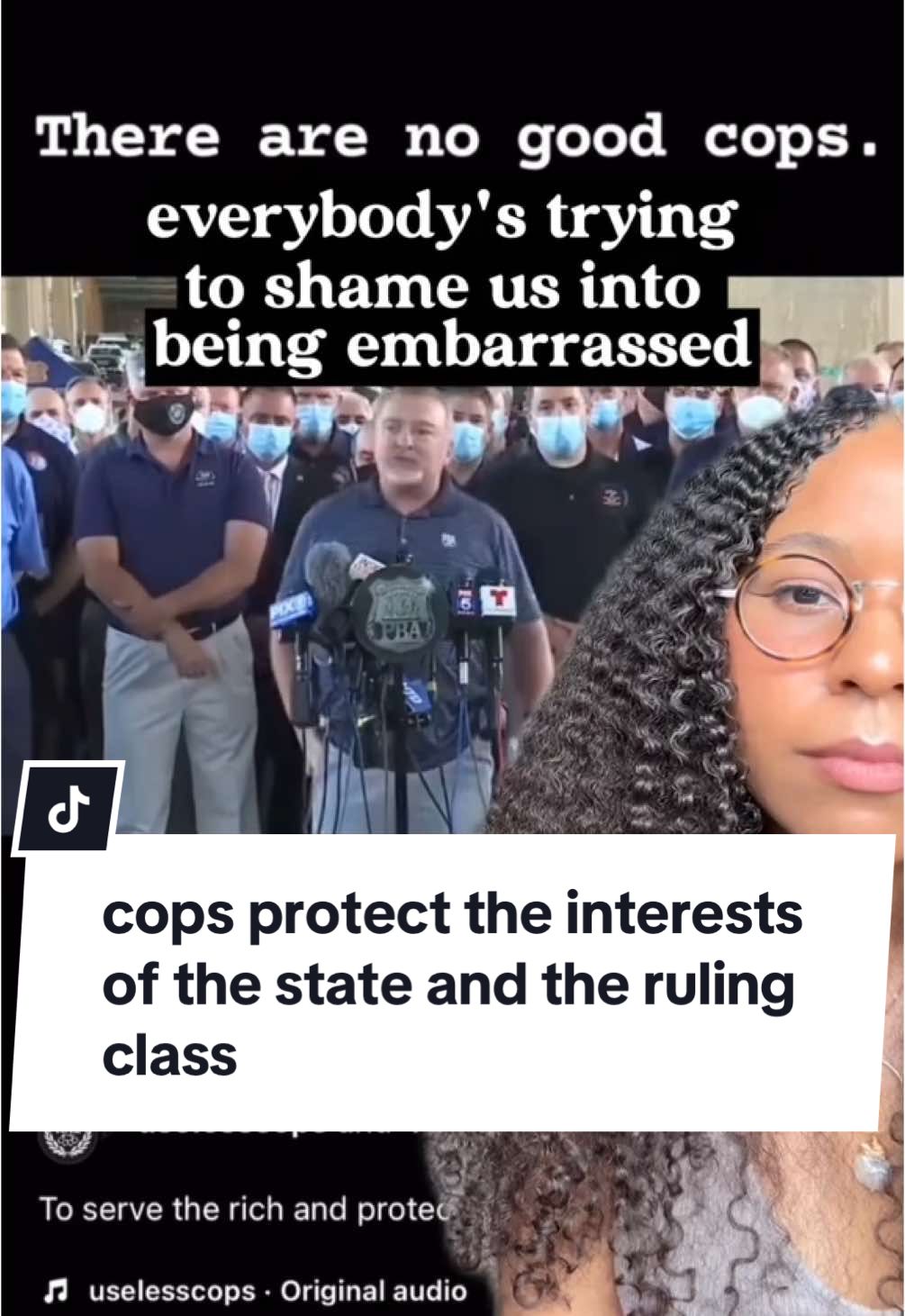Abolition is the only answer. And this video is for the onlookers. “Addressing” the cops was purely a rhetorical strategy…  Note: this is an older video from 2020 I believe that has been resurfacing on social media. The argument remains the same however.  #cops #ice 