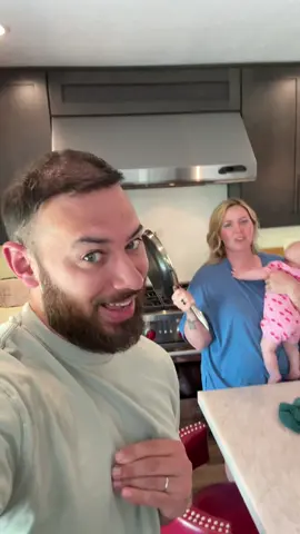 Whew….dodged a pan on that one.😳#wife #couplescomedy #Relationship 