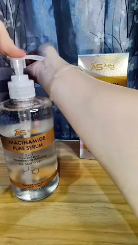 Niacinamide pure serum 2in1 whitening face and body! nawala pag dadry ng skin ko dahil dito!🥰 #niacinamide #niacinamideserum #whitening #ashley #fyp #trending 