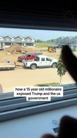 15 year old exposes trump and the us gov #fyp #tiktokshop #9to5 