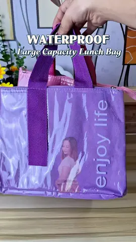 Large Capacity Waterproof Canvas Tote Bag  #lunchbag  #waterprooflunchbag  #largecapacitylunchbag  #backtoschoolessentials 