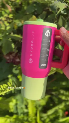 the most Pretty Summer Jug  🧡💗💚 @HYDROJUG   I am ready for the summer, and now with this amazing leak proof water jug. #hydrojug #leakproof #24hourcold #summercup #musthave #ttshop 
