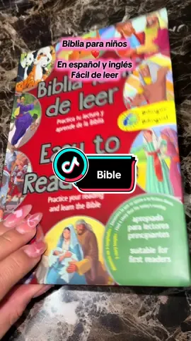 Biblia fácil de leer en inglés y español para niños de 5 a 9 perfecta para que practiquen la lectura y conozcan más de Dios #bible #biblestudy 
