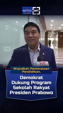 Wujudkan pemerataan pendidikan,  Demokrat dukung program  sekolah rakyat Presiden Prabowo.  .  #pdemokrat #demokrat #ahy #prabowo #demokrats14p #demokratjatim #jawatimur #jatim 