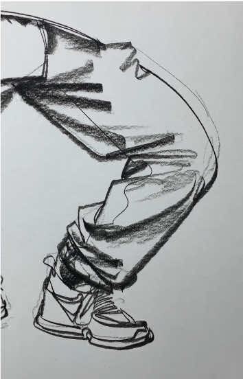 After a while, the tutorial is here again ~ ✍️  #sketch #drawing #pencil #line #legs #art #daily #artist #texture #pants #process #stroke #tiktoker #fyp 