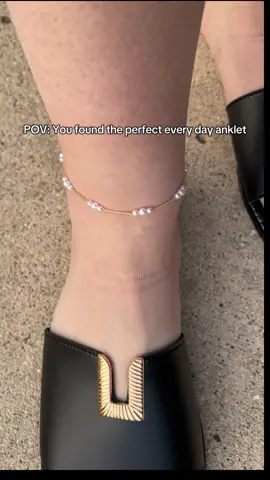 The anklet you’ll wear all summer.  #anklet #anklets #ankletseason #summerstyle #SummerFashion #daintyjewelry #accessorytrends #vacationstyle #beachvibes #TikTokFashion 