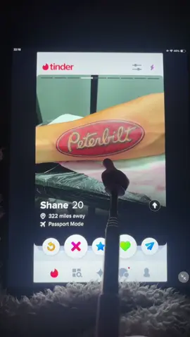 listen IDC about height when the Facecard is THAT good. Also a peterbilt tattoo is crazy? #tinder #fyp #ipad #asmr #foryoupage #SelfCare #dating 