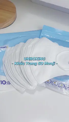 600 chiếc khẩu trang 5D nhà Monji 😷😷😷 #khautrang #khautrang5d #monji #unboxing #xuhuong #review #koc 