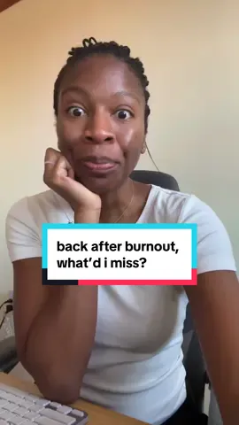 hey, let’s catch up. drop a comment and lmk what you need help with. also shout out to my little sister @💕 for telling me to get back on tiktok 🥹🫶🏾 #burnout #burnoutrecovery #careertok 