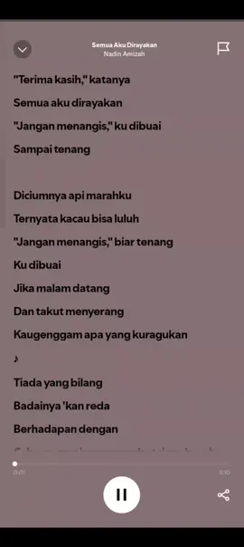 { Semua Aku Dirayakan (Nadin Amizah)} #4u #song #Lyrics #liriklagu #spotify #liriklaguufull #fyppppppppppppppppppppppp #semuakaudirayakan 
