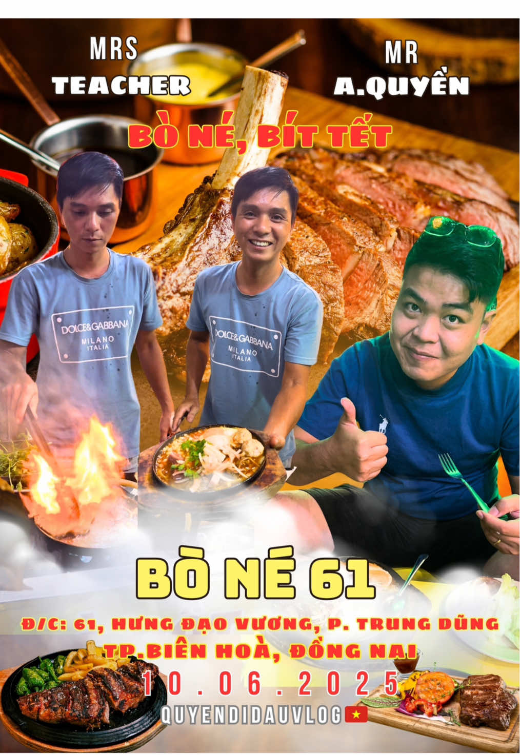 Tiệm bò né, bò bít tết ở Biên Hoà ngay gần vòng xoay Biên Hùng nè mọi người. Bò né 61 đường Hưng Đạo Vương👍 #LearnOnTikTok #ancungtiktok #quyendidauvlog #bobittet #bienhoadongnai #monngonbienhoa #bienhoaangi 