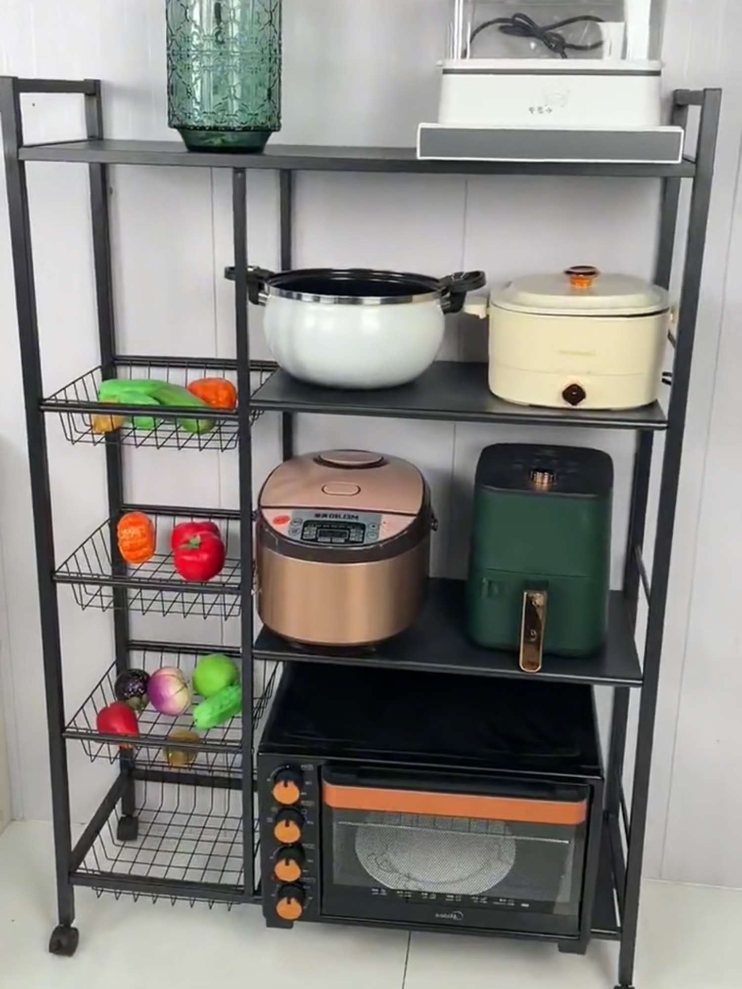 The multifunctional kitchen rack that neighbors keep asking about, one can be used for 5 years, go to the store and place an order! Multifunctional na rack ng imbakan #GSlife #organizedhome #sotorage #organizer #fyp #storagerack #kitchenorganizer #kitchen #kitchenrack #storagerack