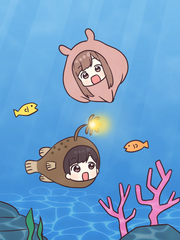 マーメイドになりたーい🧜‍♀️ #ジャージカップル #ジャージちゃん  #ジャージくん  #anime  #animation 