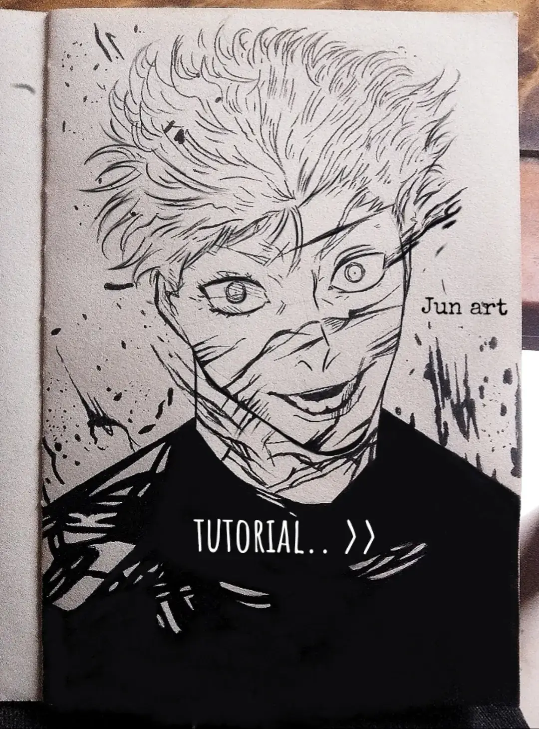 selamat mencoba🙏 #artdraw #tutorial  #stepbystep #anime #jjk #gojousatoru #fyp 