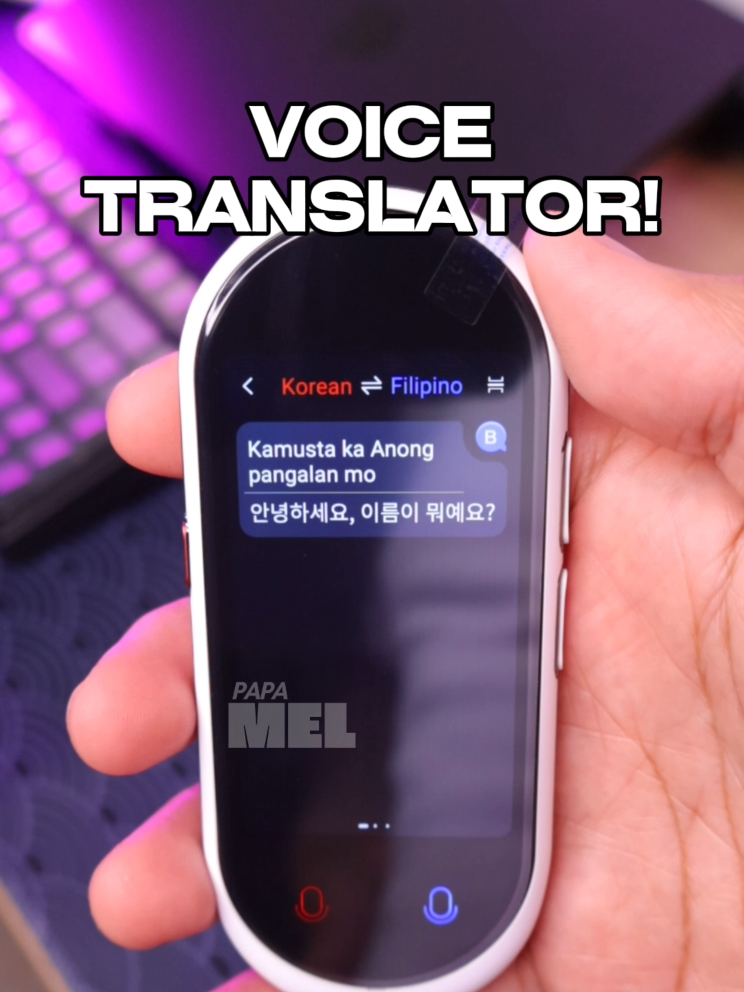 AI Voice Translator. Language Translator. No more Language Barrier pag nag ttravel. Perfect companion for travel. #voicetranslator #aitranslator #travel #perfectcompanion #AI #languagetranslator